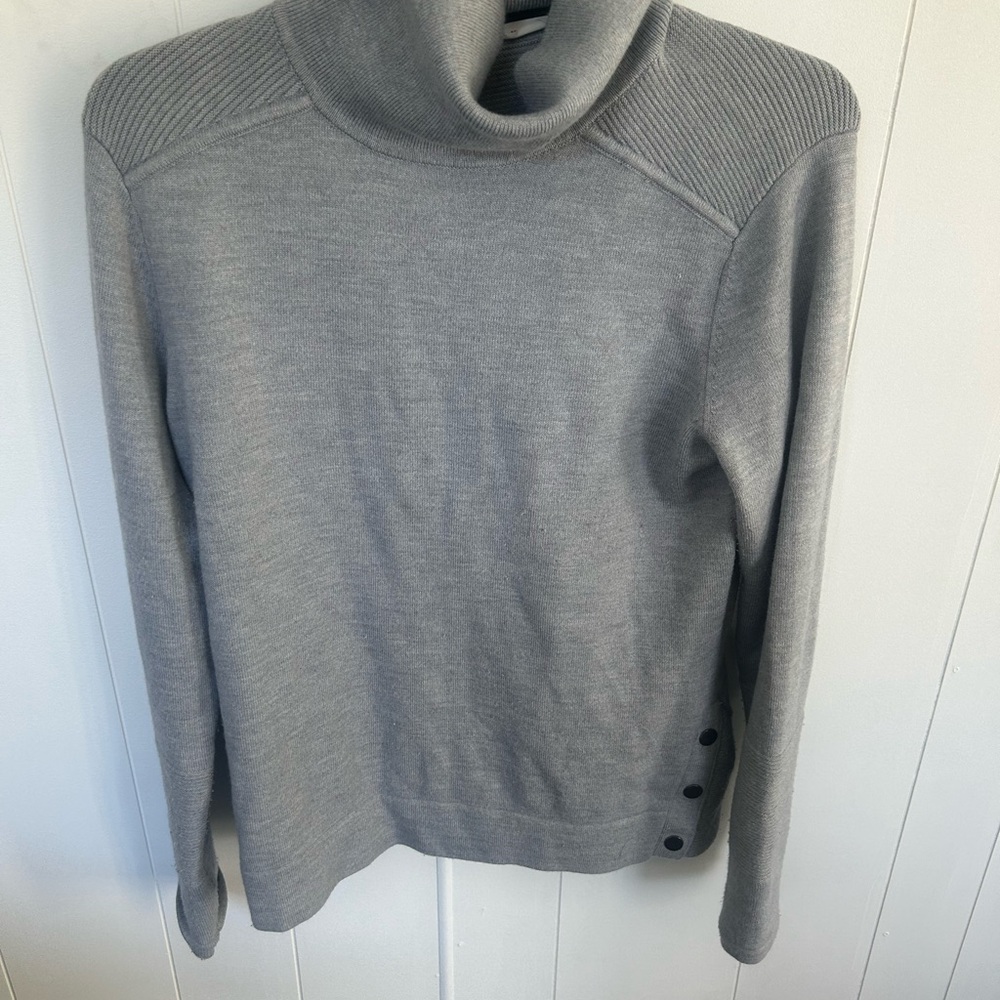 Athleta Gray Cowl Neck Sweater